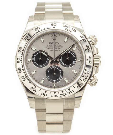 rolex weißgold daytona|rolex daytona value chart.